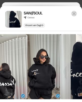 Umění, které nosíš — ne vystavuješ. Oversize střih. Detail, co má váhu. Vincent van Gogh po našem. 🖤 Limitovaný počet kusů...