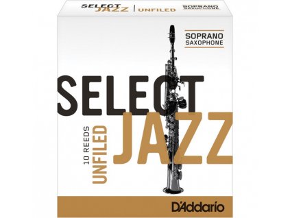 D'Addario Select Jazz Unfiled 2H plátek na soprán saxofon