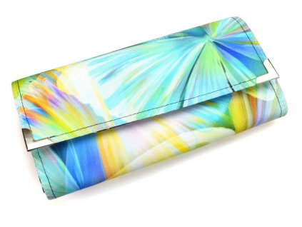 peněženka - modrá abstrakce