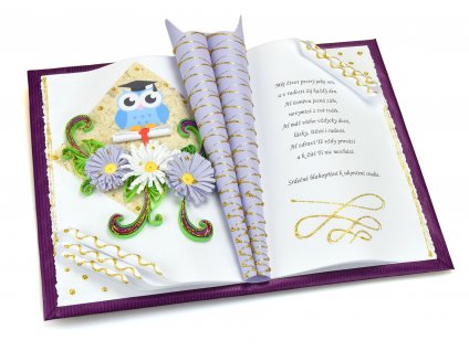 Gratulační kniha k ukončení studia