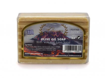 Olivové mýdlo s vulkanickým pískem 100g