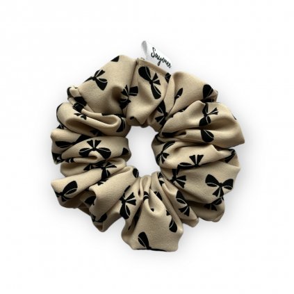 Mašličkový vzor mini scrunchie