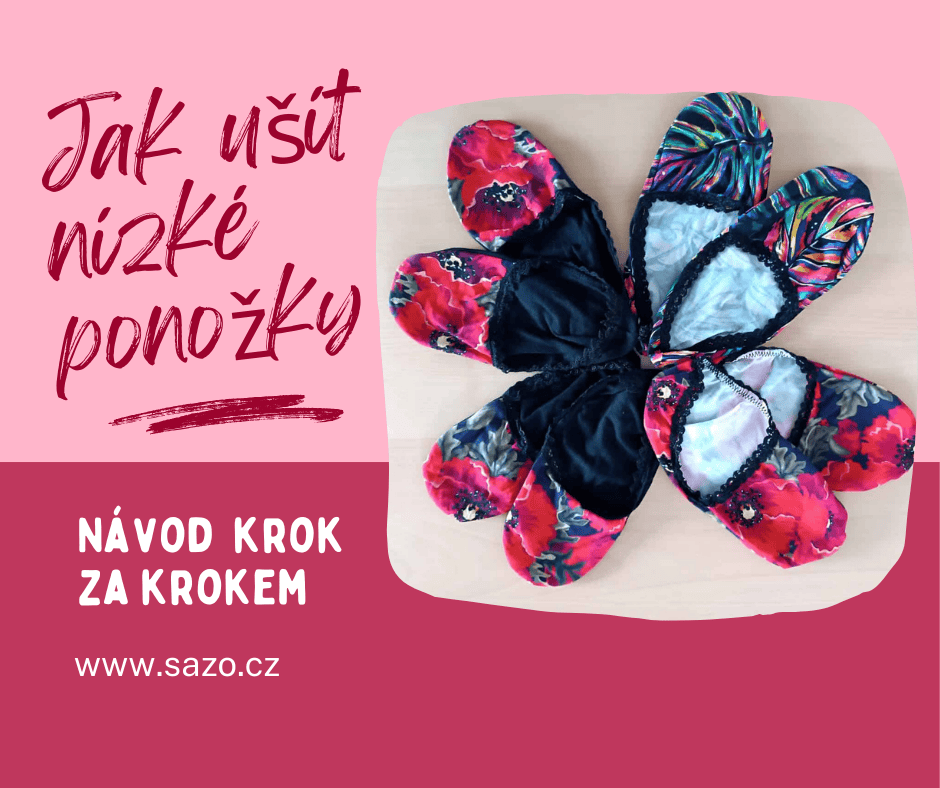 Jak ušít originální nízké ponožky ze zbytků