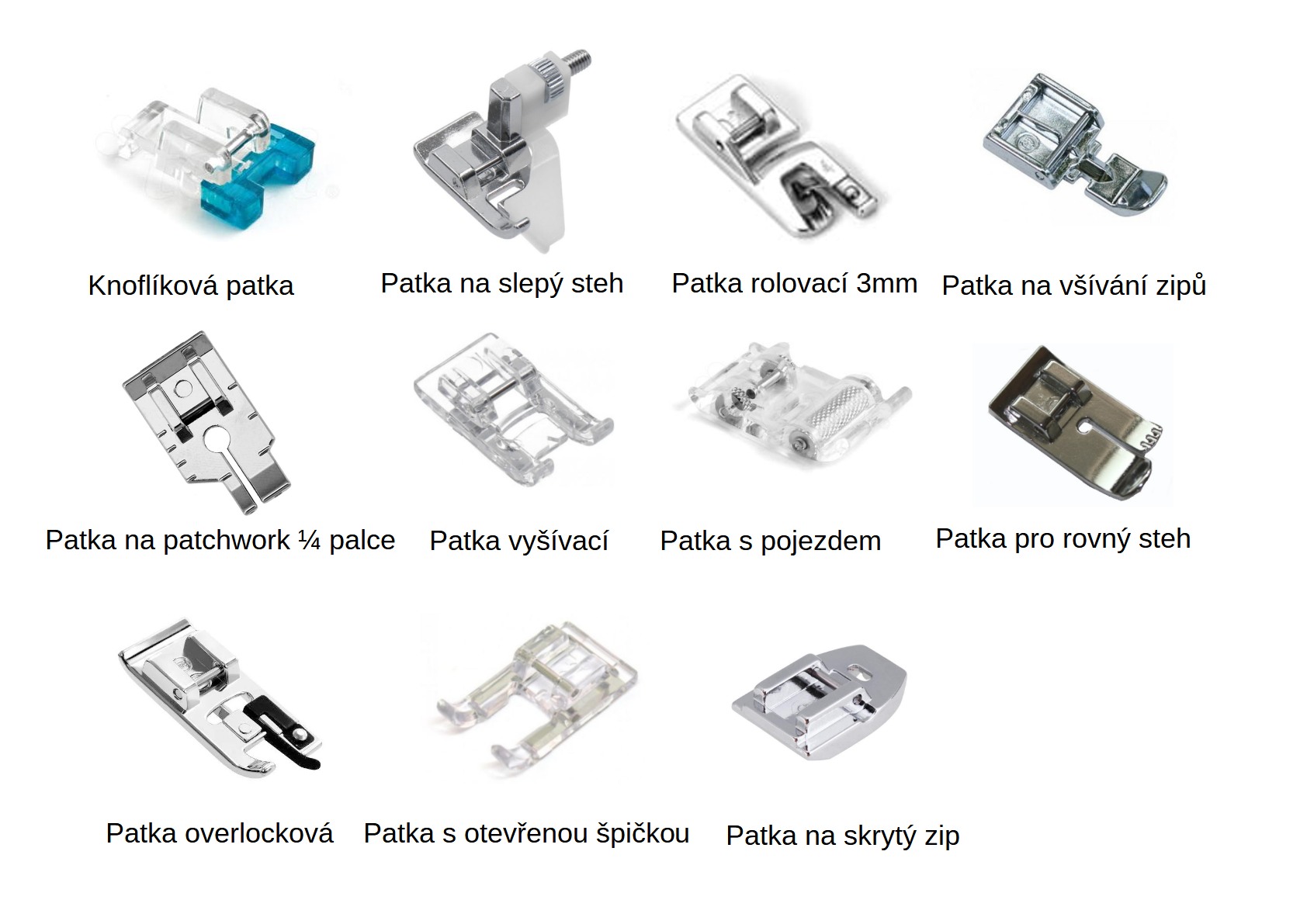 Jak vybrat patku k šicímu stroji?