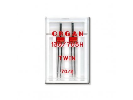 strojove jehly organ twin 130705 h 70 20 2ksplastova krabicka