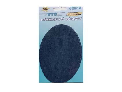 zaplata jeans oval vtc tmave modra