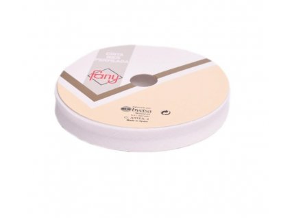 šikmy prouzek bavlneny smetanove bily