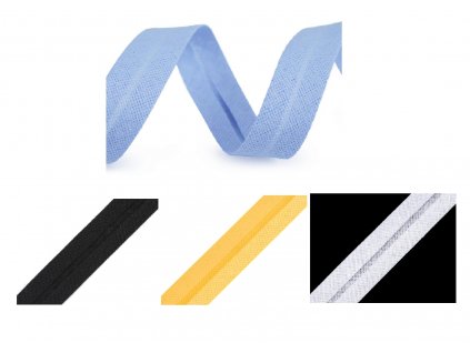 šikmý proužek bavlněný 20 mm mix