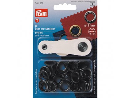 prym průchodky 11 mm černý nikl