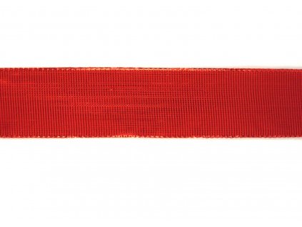stuha červena lesklá, 40 mm