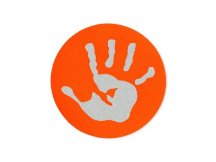 Reflexní softshellová nášivka Ruka 2