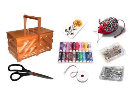 sada kazeta dřevěna velká svetle hneda