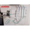 Overlock Janome 744D  + prodloužená záruka + přihrádka na odřezky / dlaňové nůžky a sada jehel