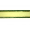 stuha zelenozlata s pruhem, 40 mm