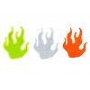 reflexní nálepka plamen mix