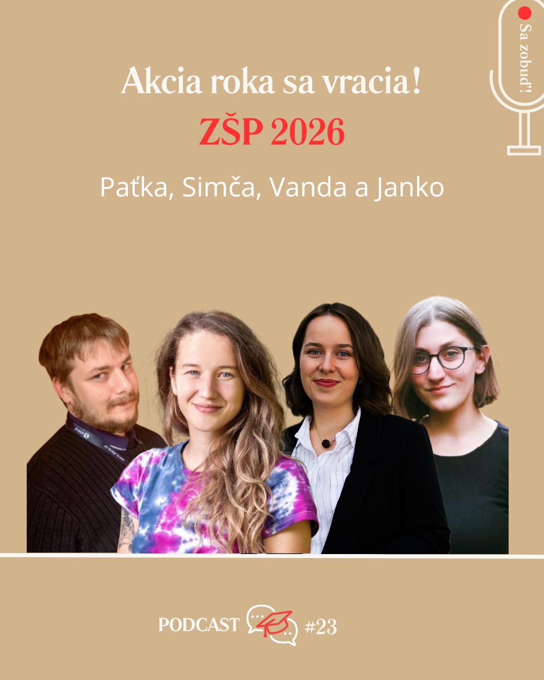 Akcia roka sa vracia! ZŠP 2026 s Paťou, Vandou, Simčou a Jankom