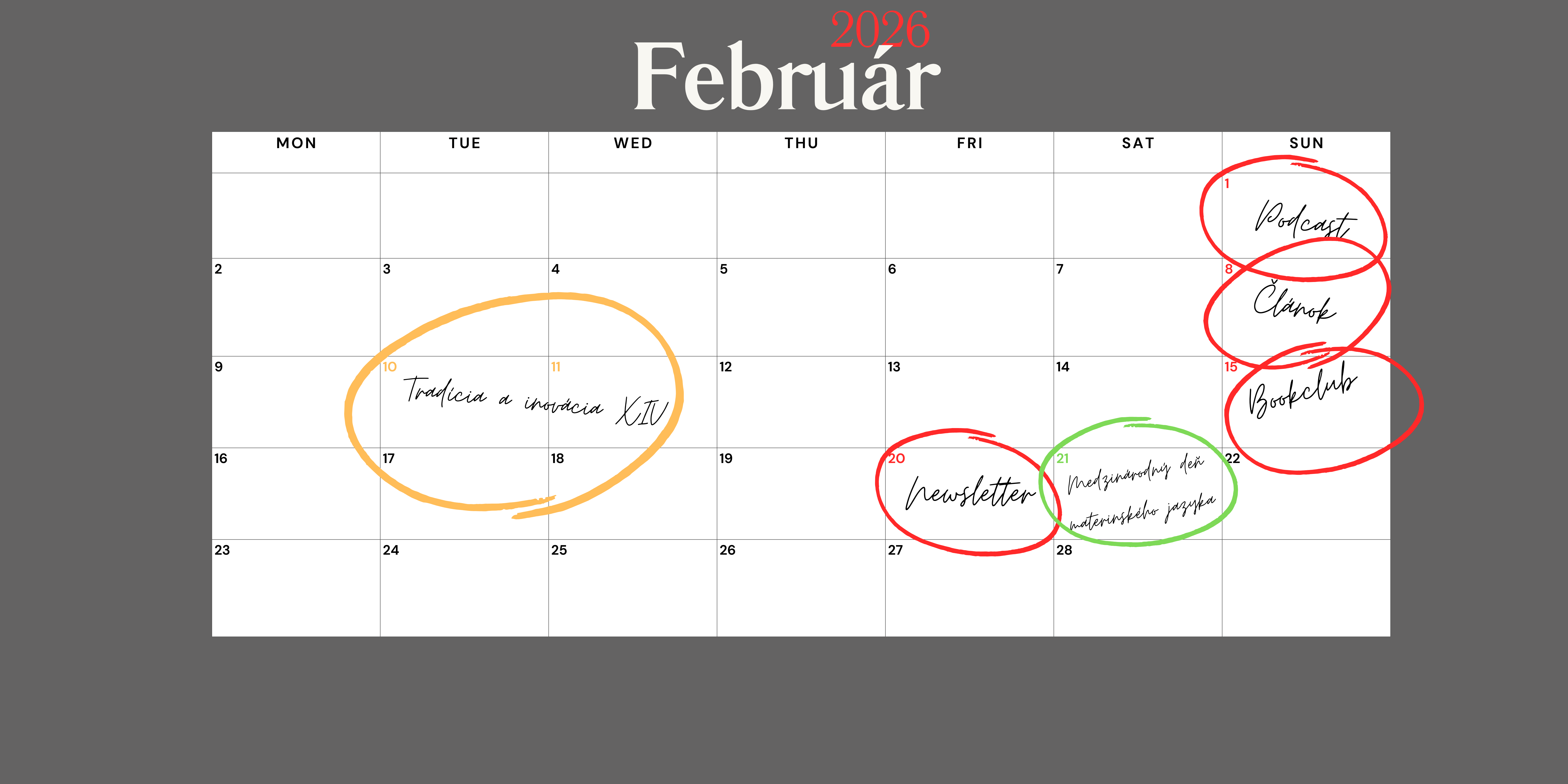 Veranstaltungskalender