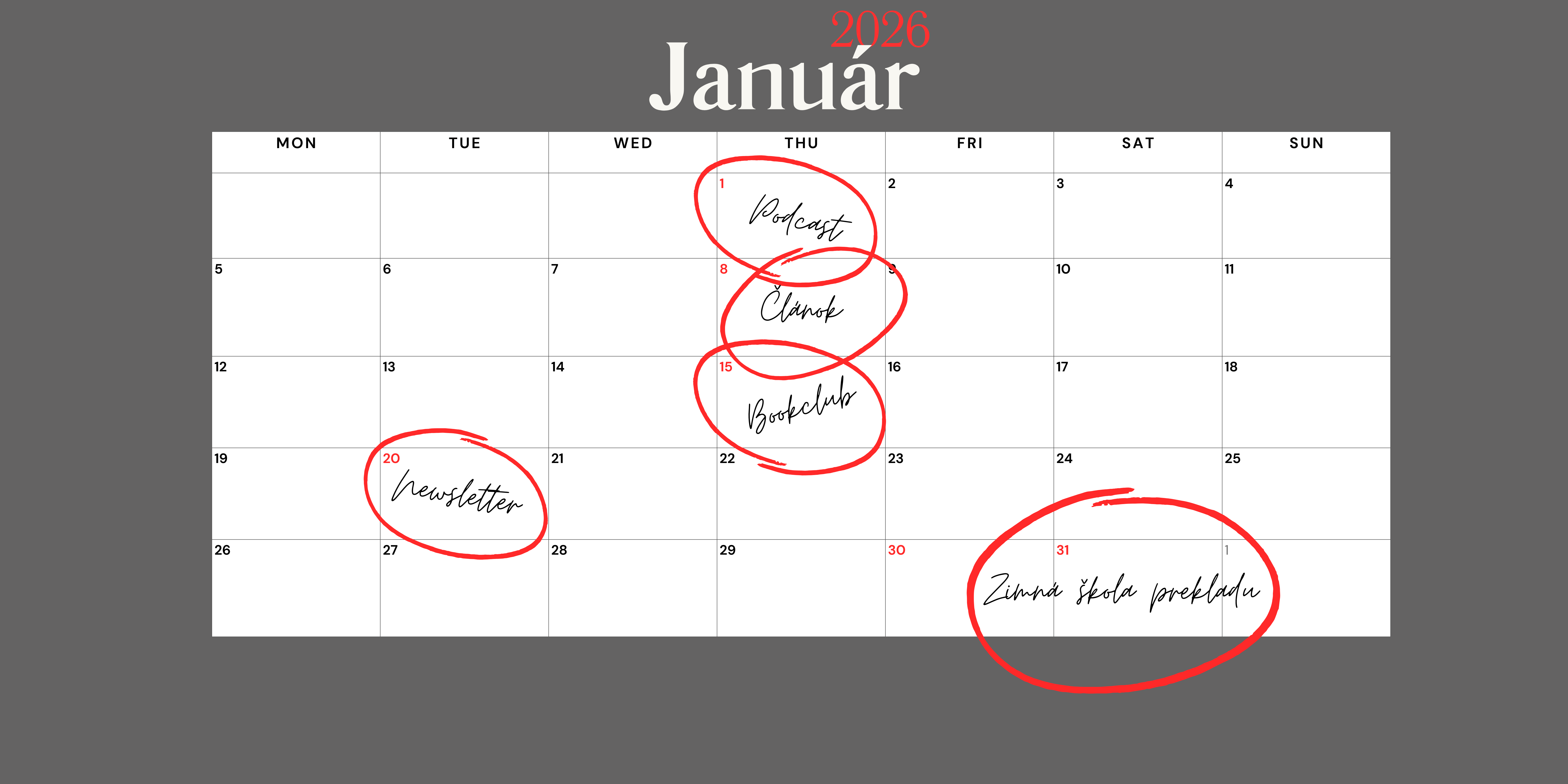 Veranstaltungskalender