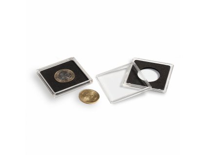 Bublinky na mince QUADRUM, 10 ks (Ø 28 mm)
