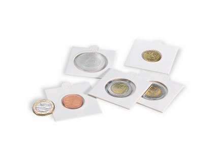 Samolepící rámečky na mince, 100 ks (Ø 17,5 mm)