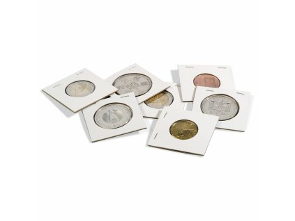 Sešívací rámečky na mince, 100 ks (Ø 22,5 mm)
