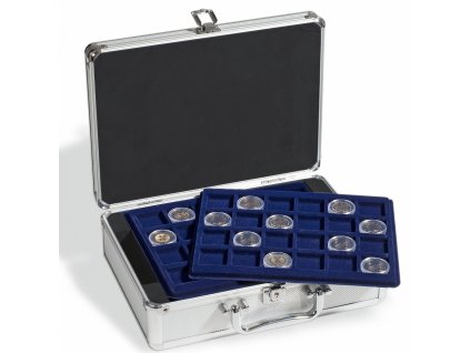 Kufr na plata na mince CARGO S6, modré plata (Typ Průměr 41 mm)