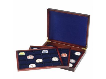 muenzkassette volterra trio deluxe mit je 20 eckigen faechern fuer muenzen bis 48 mm o