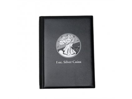 pocket album route for 48 silver coins up to 41mm diameter black