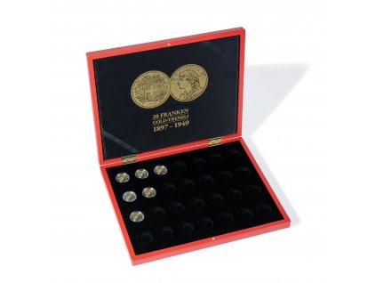 presentation case for 28 vreneli gold coins 20chf in capsules 1