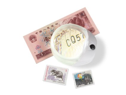 bright field magnifier with led illumination and 10x magnification rechargeable