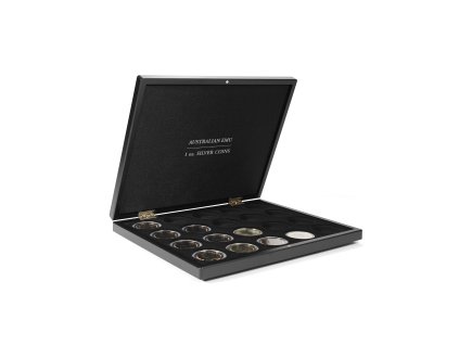 volterra uno presentation case for 20 australian emu silver coins in original capsules
