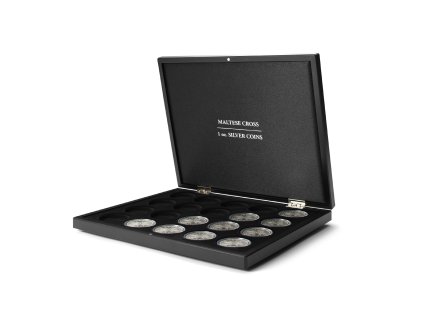 volterra uno presentation case for 20 silver coins amaltese cross in capsules