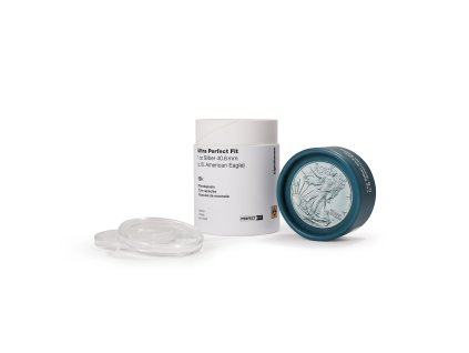 ultra perfect fit coin capsules for 1 oz silver 406 mmegamerican eagle pack of 10 1