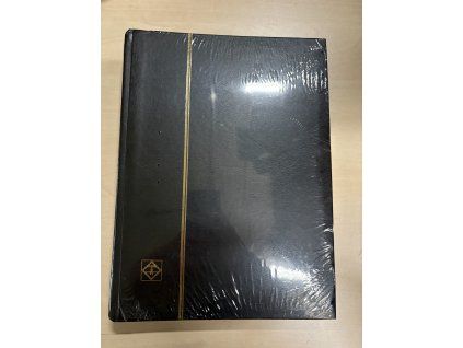 Album na známky BASIC, A4, 64 černých stran -černá, POŠKOZENÉ