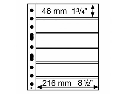 16118 albove listy grande 6 kapes 216 x 46 mm