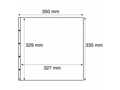 Albové listy MAXIMUM, 1 kapsa, 327 x 329, otevírání nahoře (Typ Čiré)
