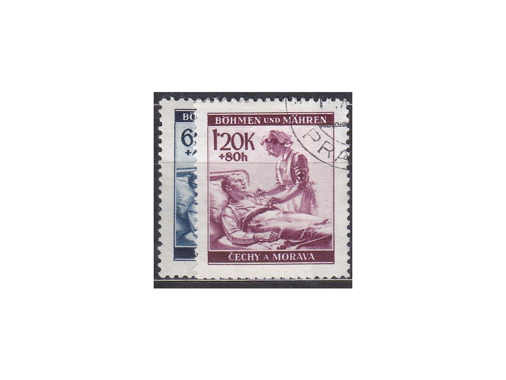1941, 60h-1.20K ČK II, série, Nr.52-3, razítkované, ilustrační foto