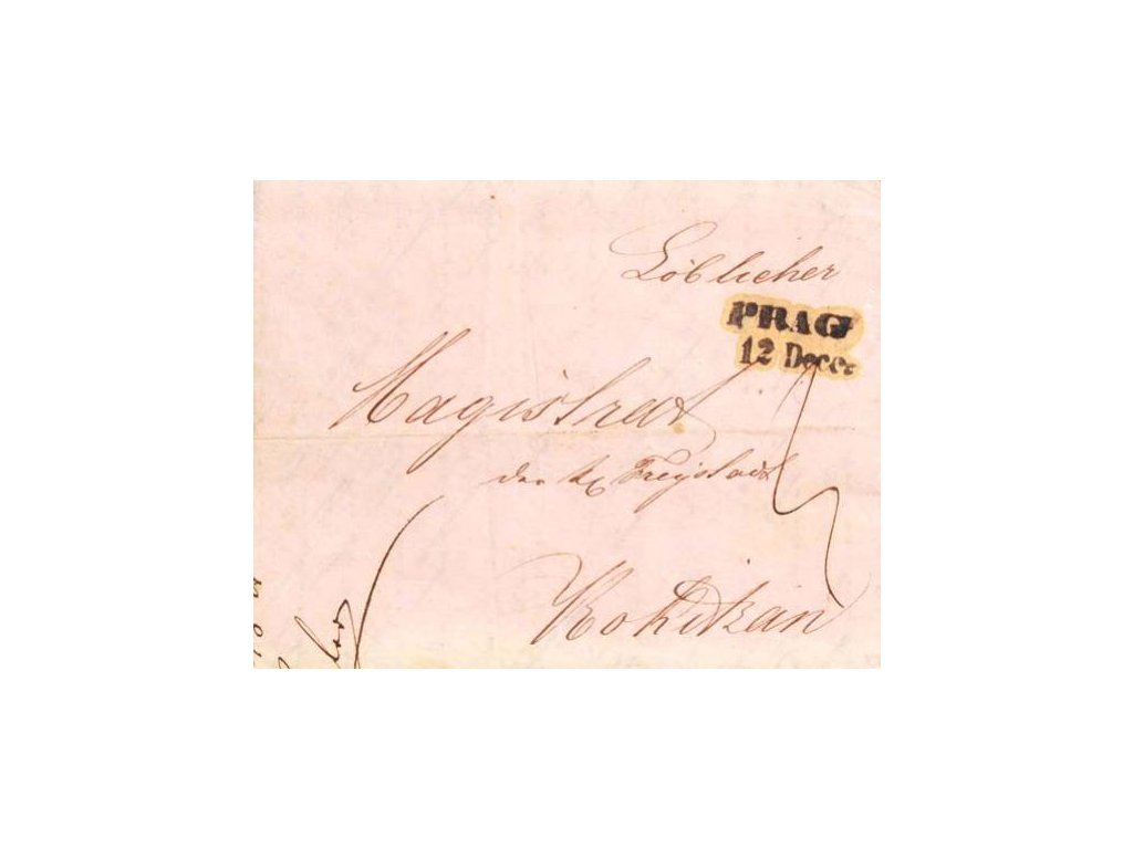 1841, Prag, skládaný dopis