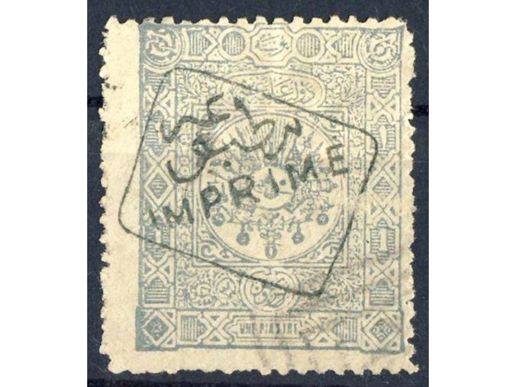 1892, 1Pia Znak s přetiskem, MiNr.76, razítkované