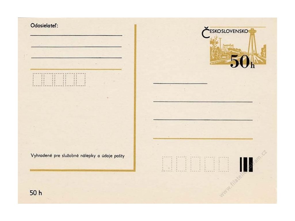 CDV 193 Bratislava (II), krémový papír