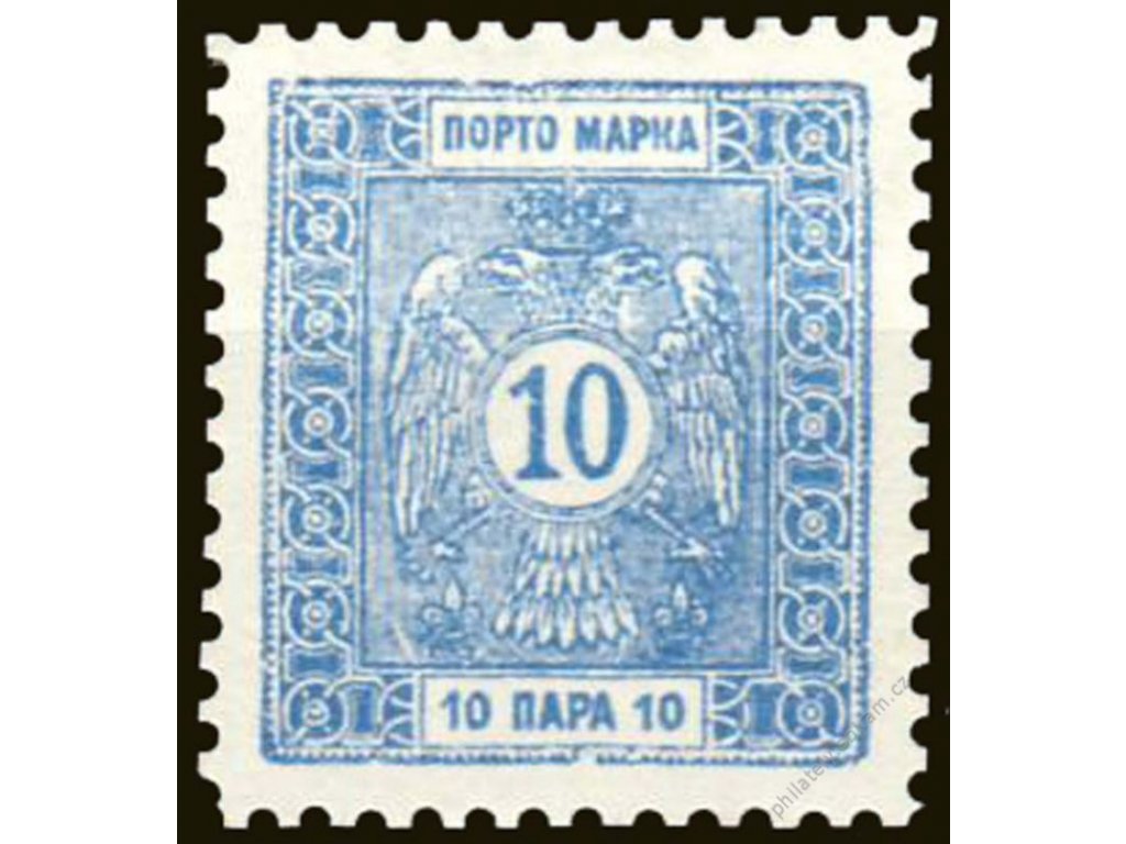 1898, 10Pa doplatní, ZT na křídovém papíru, (*)