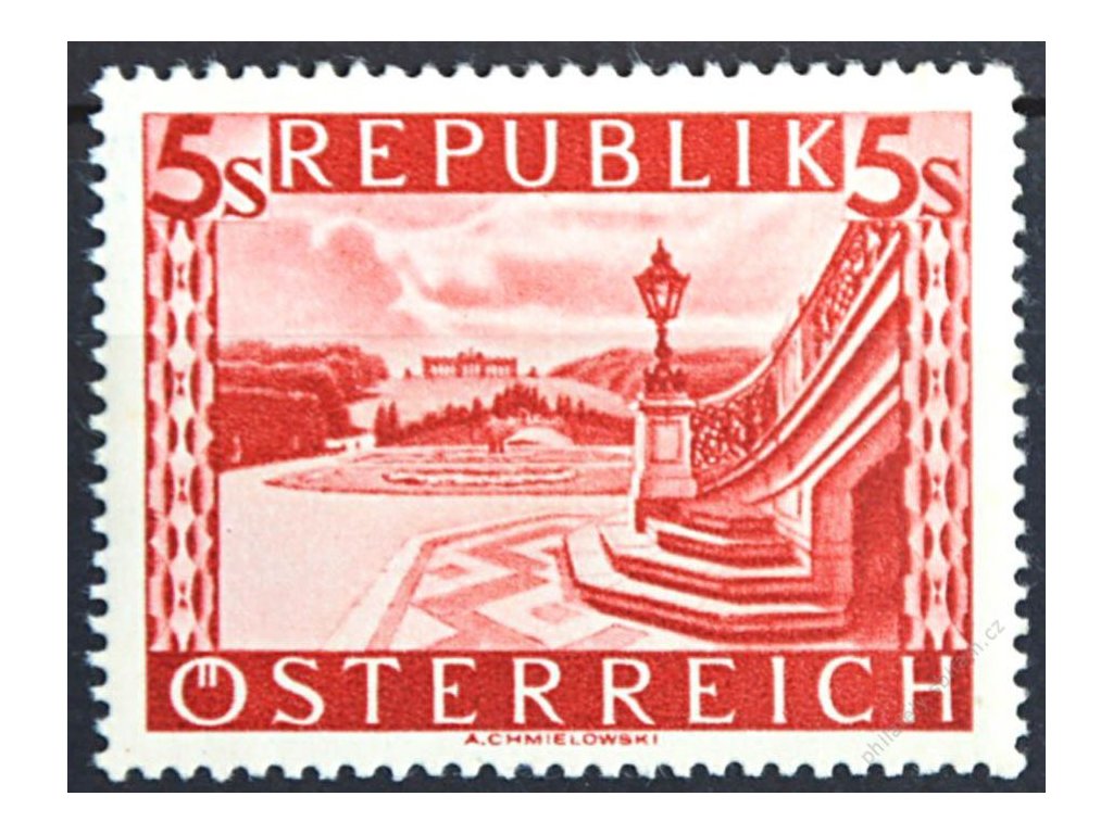 1945, 5S Schonbrunn, Walzendruck, **