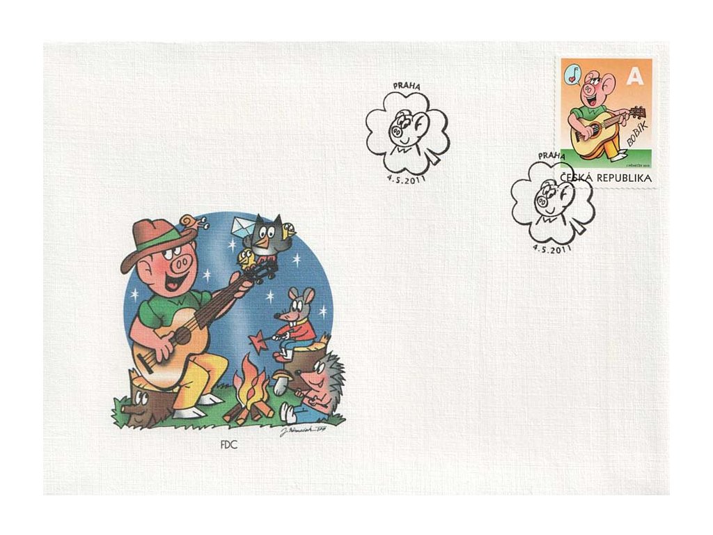 2011, FDC 681 Čtyřlístek - Bobík