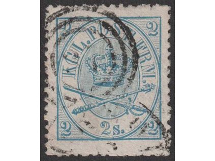 1864, 2 S Znak, MiNr.11A, razítkované