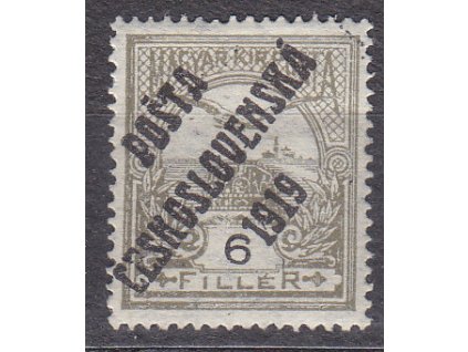 6f Turul, Nr.92, * po nálepce, ilustrační foto