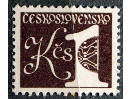 1979, 1Kčs černohnědá, svitková, Nr.2399c, **