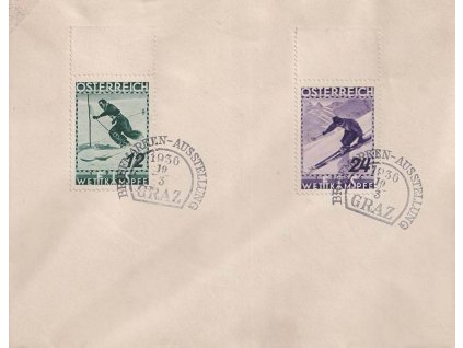 1936, Graz, Briefmarken-Ausstellung, obálka vyfr. zn. 12 a 24g