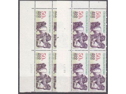 50h ZOO, 2 roh. 4bloky - odstíny barev, data tisku
