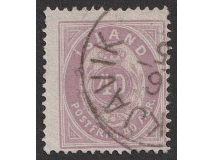 1882, 40 A růžová, MiNr.15A, razítkované