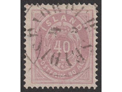 1882, 40 A růžová, MiNr.15, razítkované